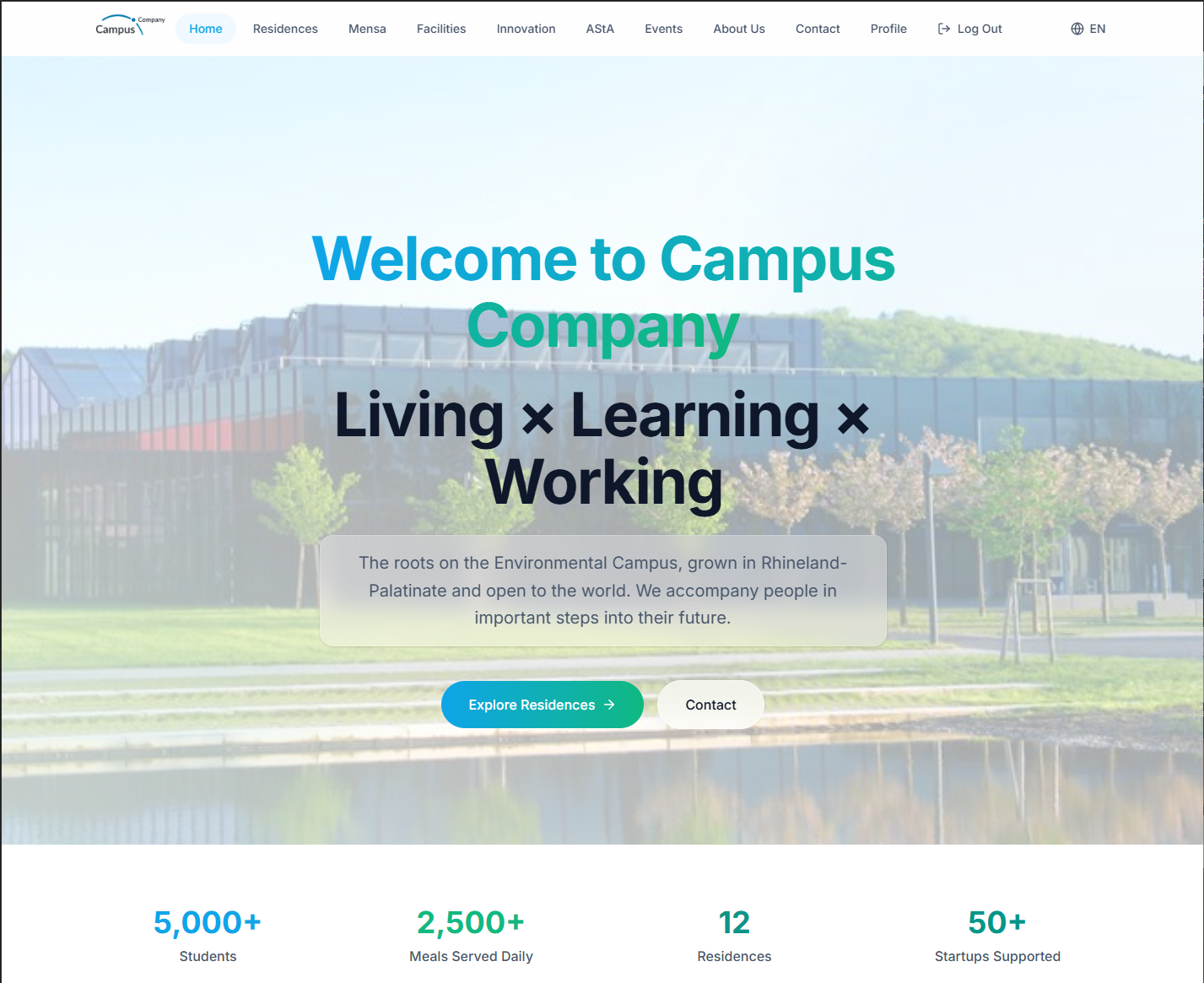 Campus Company homepage